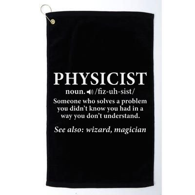 Scientist Physics Student Funny Physicist Definition Golf Towel