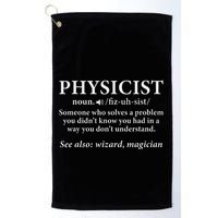 Scientist Physics Student Funny Physicist Definition Golf Towel