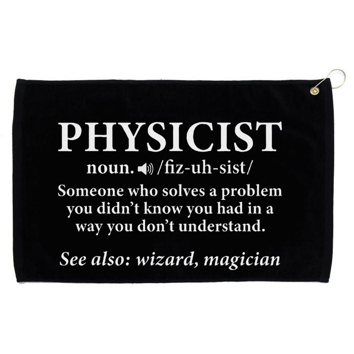 Scientist Physics Student Funny Physicist Definition Grommeted Golf Towel