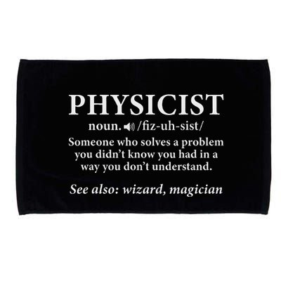 Scientist Physics Student Funny Physicist Definition Microfiber Hand Towel