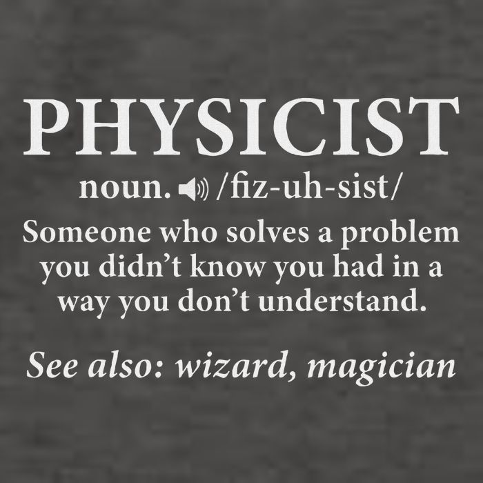 Scientist Physics Student Funny Physicist Definition Vector Backpack