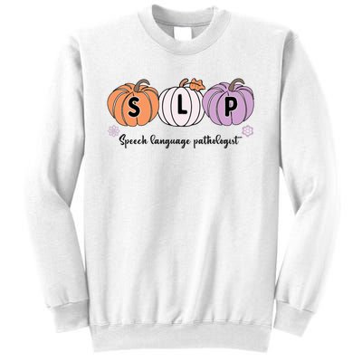 Slp Pumpkin Speech Language Pathologist Grade Fall Autumn Sweatshirt