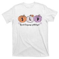 Slp Pumpkin Speech Language Pathologist Grade Fall Autumn T-Shirt