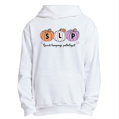 Slp Pumpkin Speech Language Pathologist Grade Fall Autumn Urban Pullover Hoodie