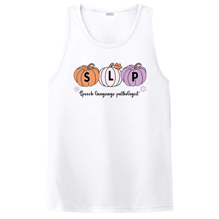 Slp Pumpkin Speech Language Pathologist Grade Fall Autumn PosiCharge Competitor Tank