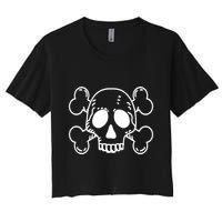 Skull Pirate Women's Crop Top Tee