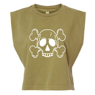 Skull Pirate Garment-Dyed Women's Muscle Tee