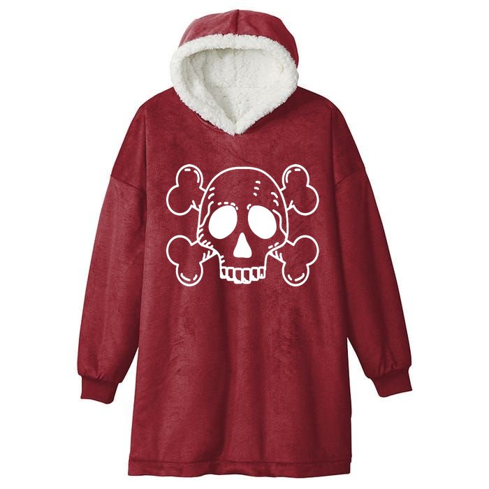 Skull Pirate Hooded Wearable Blanket