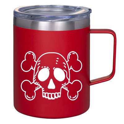 Skull Pirate 12oz Stainless Steel Coffee Mug