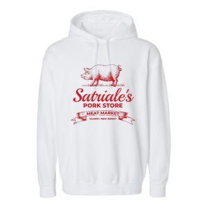 Satriale’S Pork Store Kearny New Jersey Garment-Dyed Fleece Hoodie