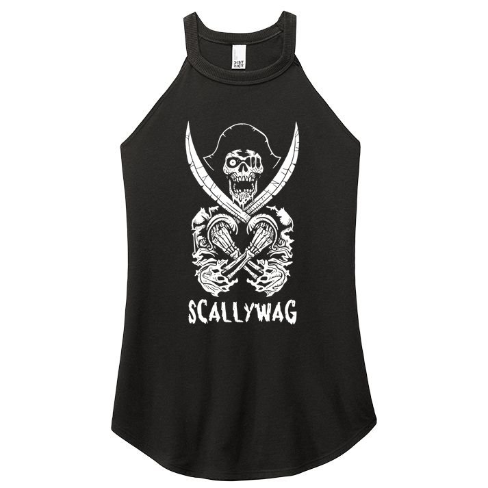 Scallywag Pirate Women's Perfect Tri Rocker Tank
