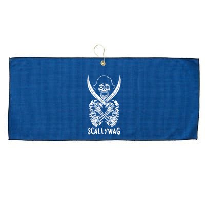 Scallywag Pirate Large Microfiber Waffle Golf Towel