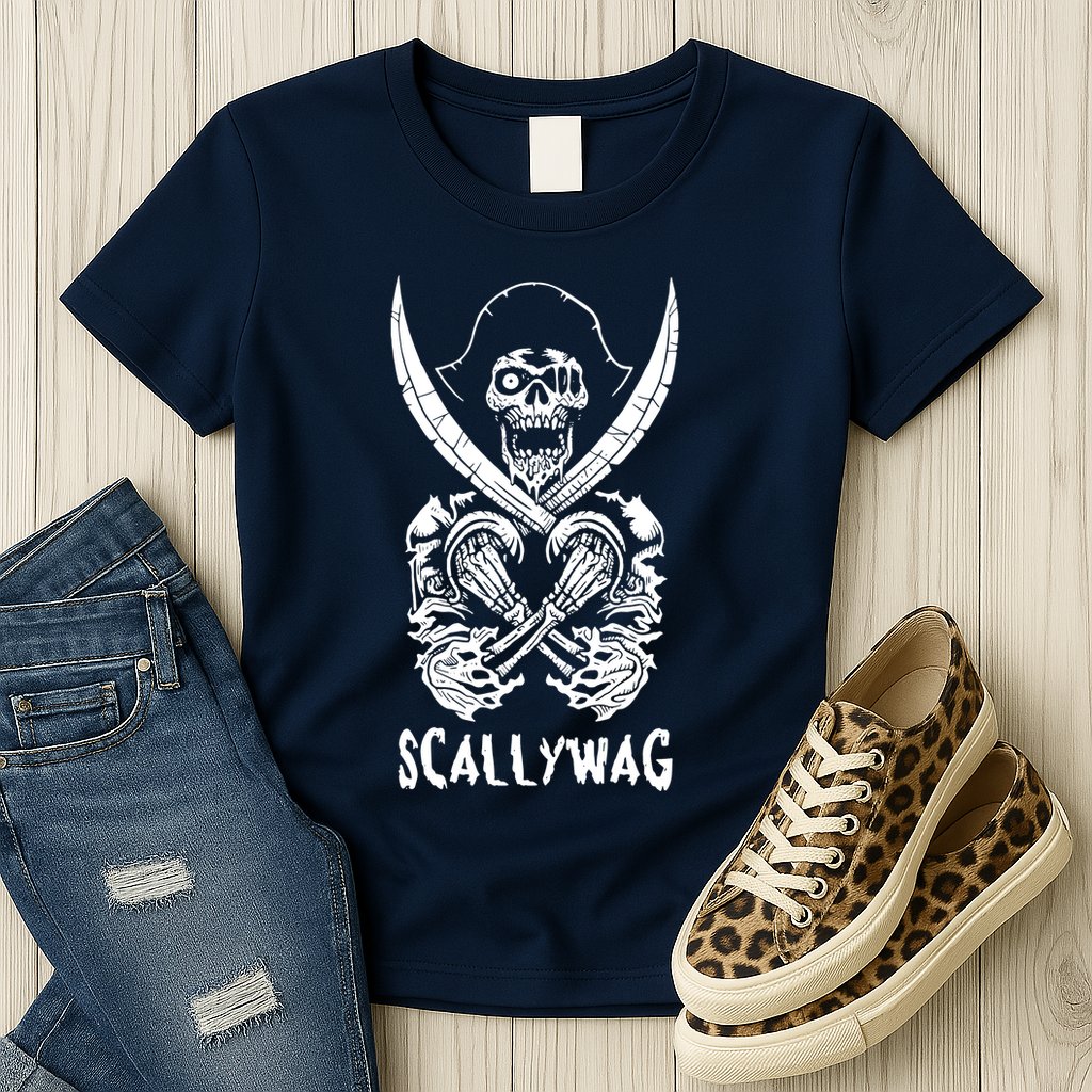 Scallywag Pirate Womens T-Shirt