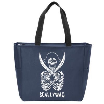 Scallywag Pirate Zip Tote Bag