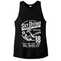 Skydiving Parachuting Skydive Tee Skydiver Ladies PosiCharge Tri-Blend Wicking Tank