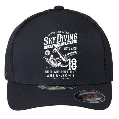 Skydiving Parachuting Skydive Tee Skydiver Flexfit Unipanel Trucker Cap