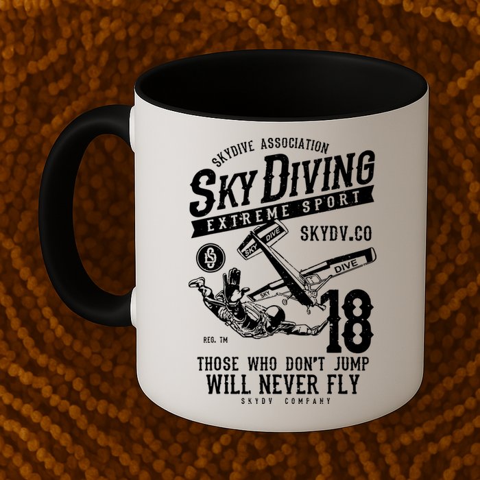 Skydiving Parachuting Skydive Tee Skydiver Mug