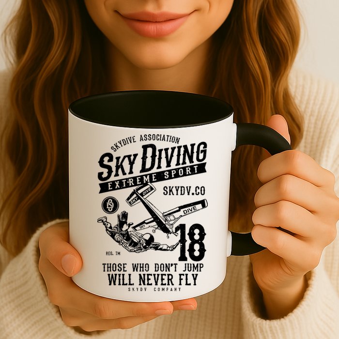 Skydiving Parachuting Skydive Tee Skydiver Mug