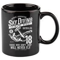 Skydiving Parachuting Skydive Tee Skydiver 11oz C Handle Ceramic Mug