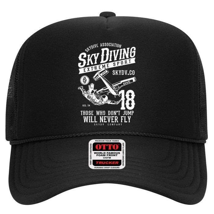 Skydiving Parachuting Skydive Tee Skydiver Trucker Hat