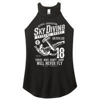 Skydiving Parachuting Skydive Tee Skydiver Women's Perfect Tri Rocker Tank