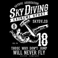 Skydiving Parachuting Skydive Tee Skydiver Wool Snapback Cap