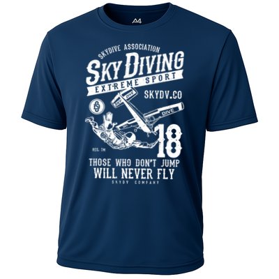 Skydiving Parachuting Skydive Tee Skydiver Performance Shirt
