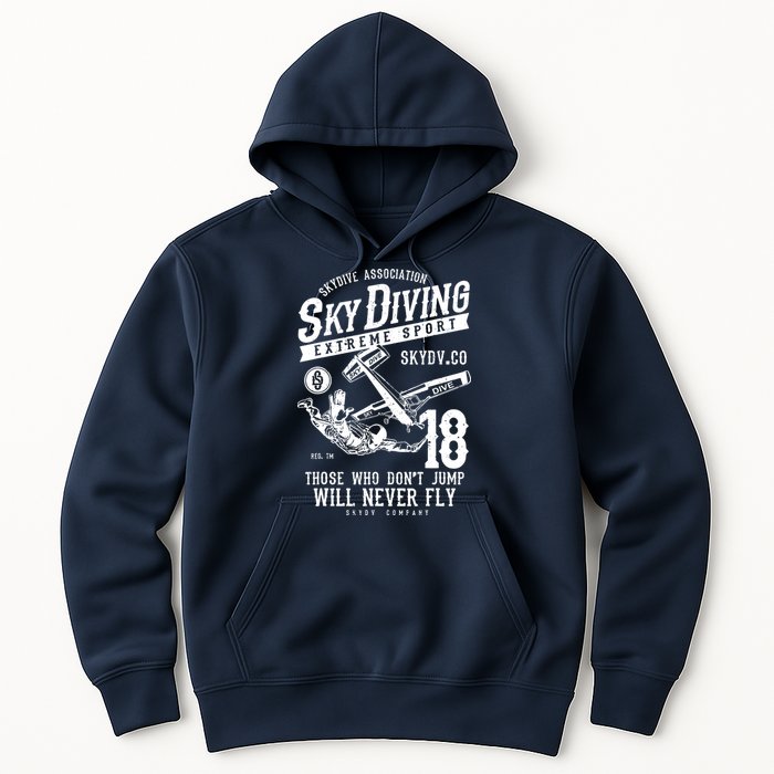 Skydiving Parachuting Skydive Tee Skydiver Hoodie