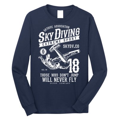Skydiving Parachuting Skydive Tee Skydiver Long Sleeve Shirt