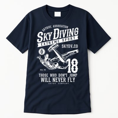Skydiving Parachuting Skydive Tee Skydiver Tall T-Shirt