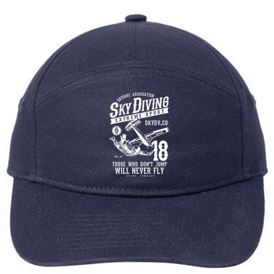 Skydiving Parachuting Skydive Tee Skydiver 7-Panel Snapback Hat