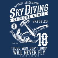 Skydiving Parachuting Skydive Tee Skydiver Drawstring Bag