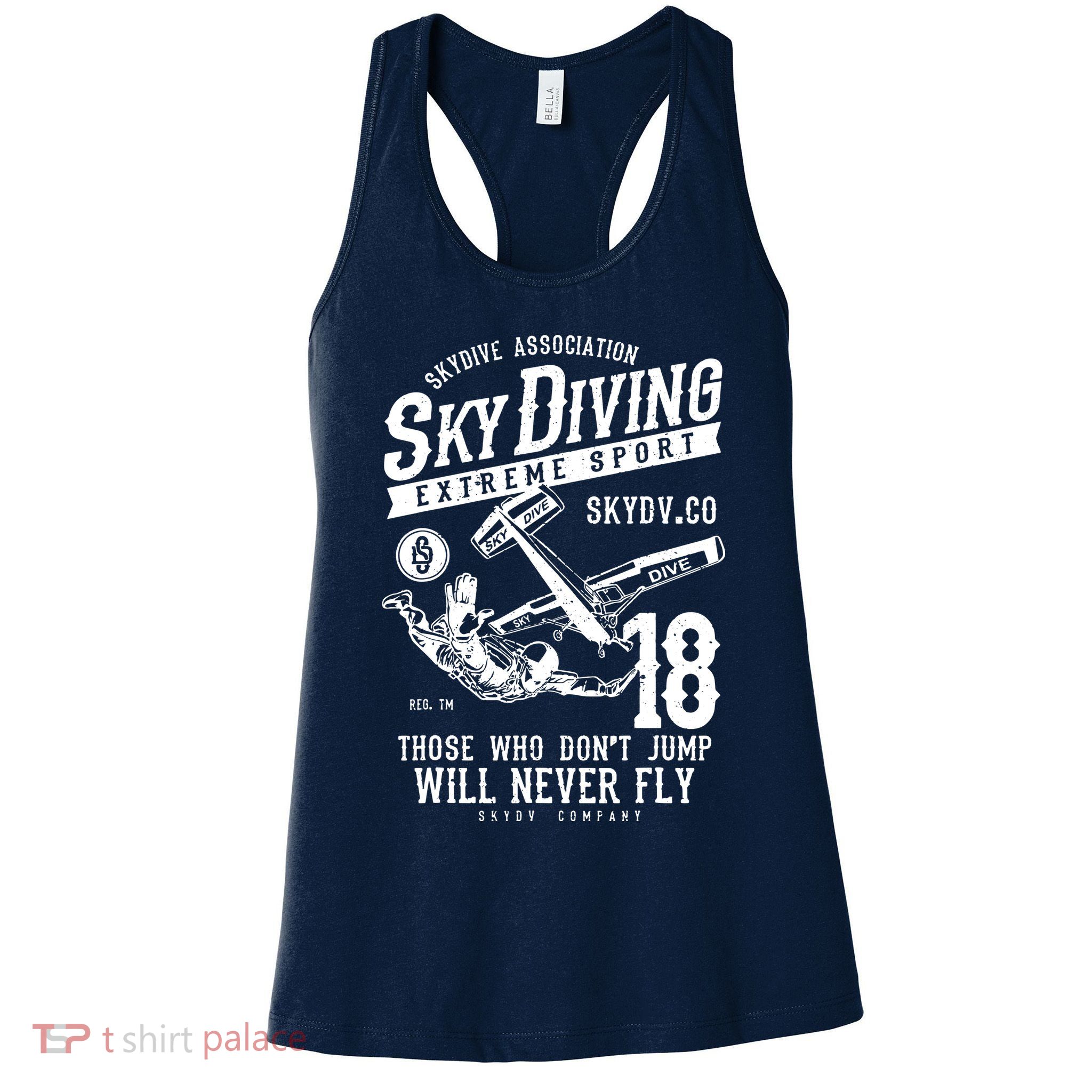 Skydiving Parachuting Skydive Tee Skydiver Womens Tank Top