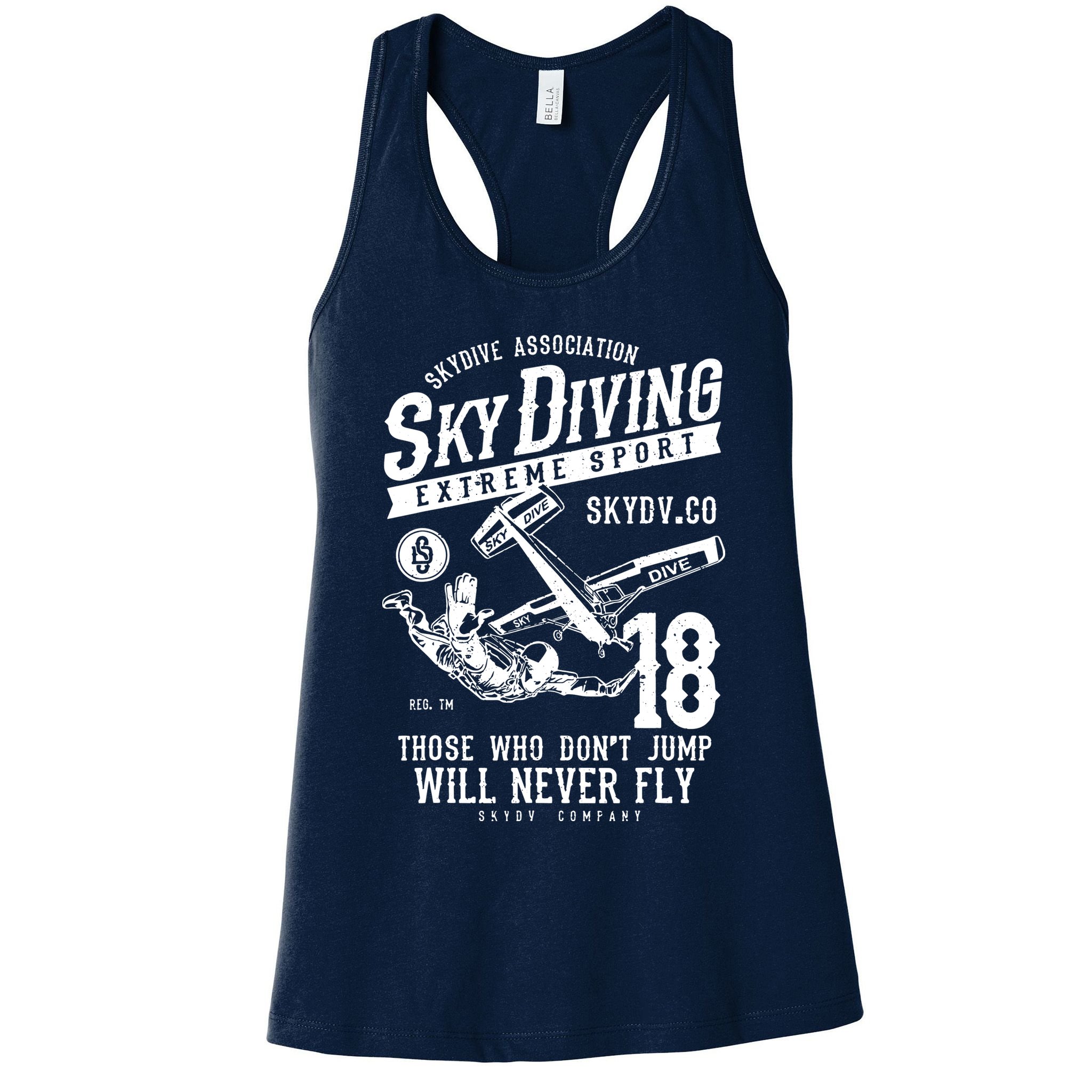 Skydiving Parachuting Skydive Tee Skydiver Womens Tank Top