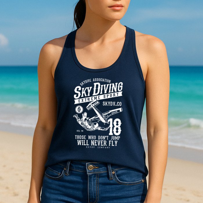 Skydiving Parachuting Skydive Tee Skydiver Womens Tank Top