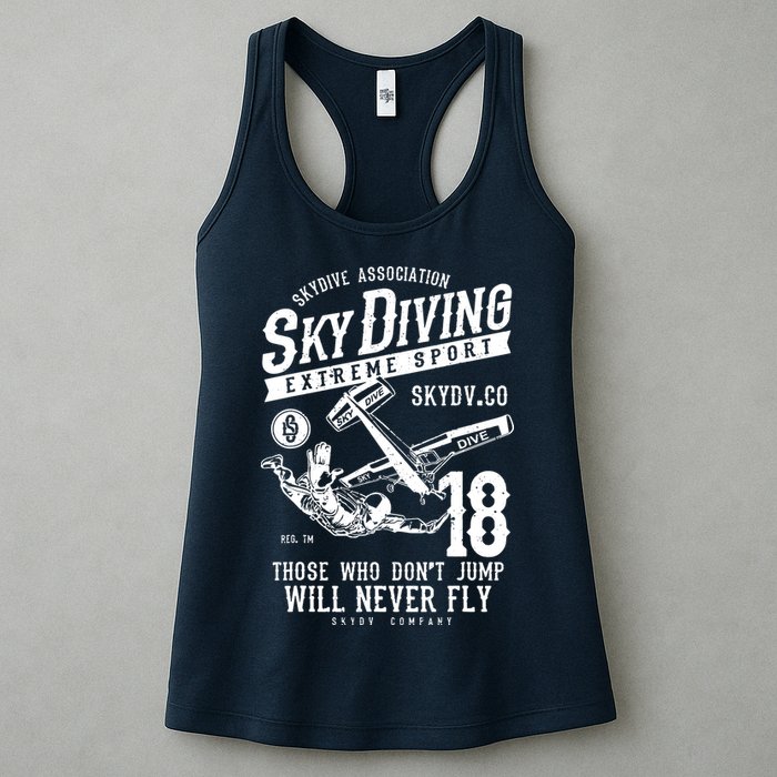 Skydiving Parachuting Skydive Tee Skydiver Womens Tank Top