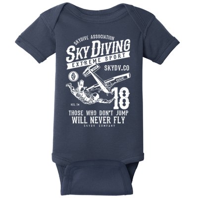 Skydiving Parachuting Skydive Tee Skydiver Baby Bodysuit
