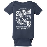 Skydiving Parachuting Skydive Tee Skydiver Baby Bodysuit