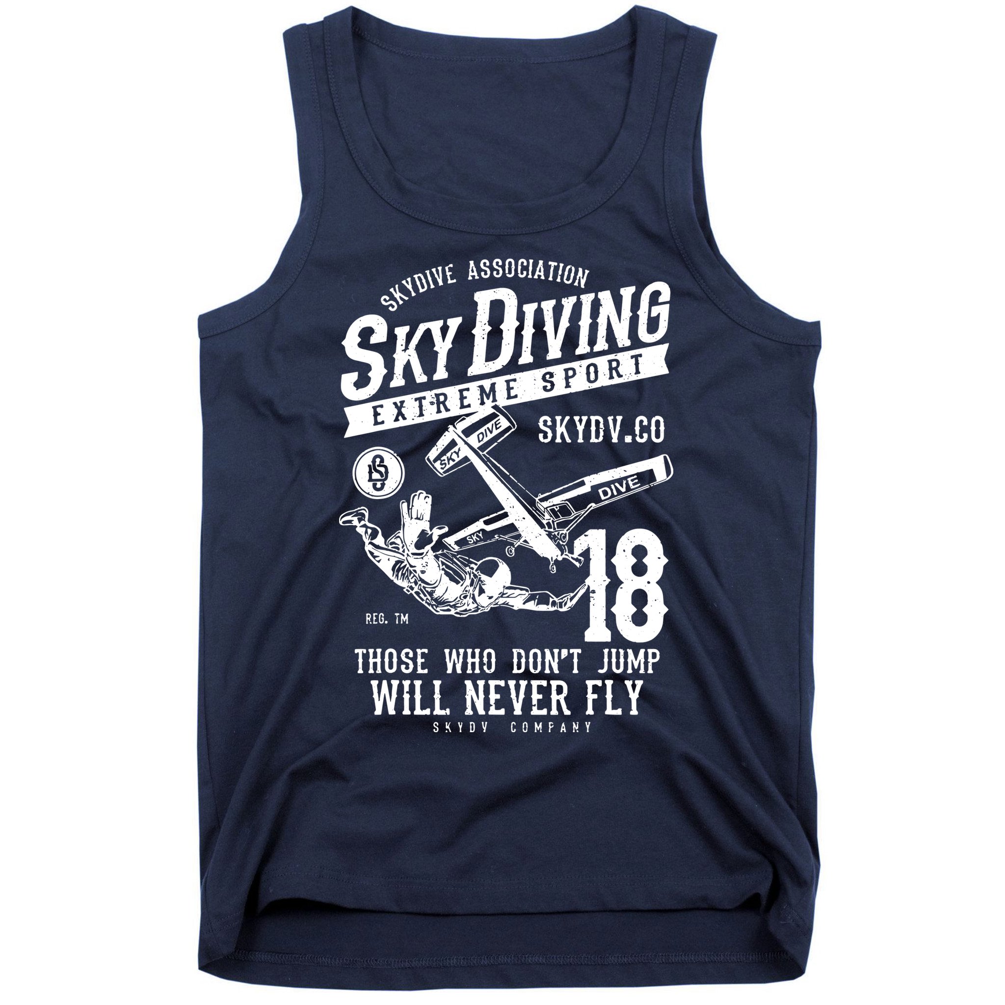 Skydiving Parachuting Skydive Tee Skydiver Tank Top
