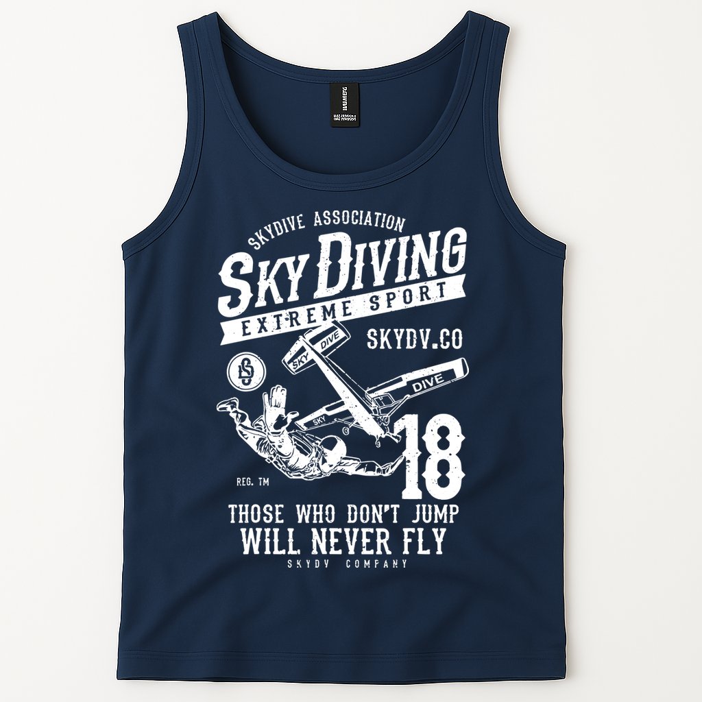 Skydiving Parachuting Skydive Tee Skydiver Tank Top