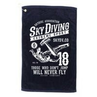 Skydiving Parachuting Skydive Tee Skydiver Golf Towel