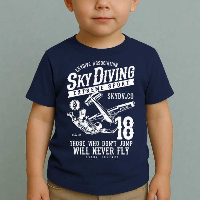 Skydiving Parachuting Skydive Tee Skydiver Toddler T-Shirt