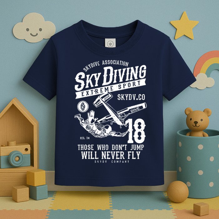 Skydiving Parachuting Skydive Tee Skydiver Toddler T-Shirt