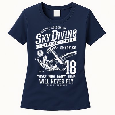 Skydiving Parachuting Skydive Tee Skydiver Womens T-Shirt