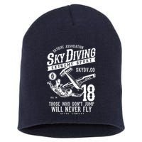 Skydiving Parachuting Skydive Tee Skydiver Short Acrylic Beanie