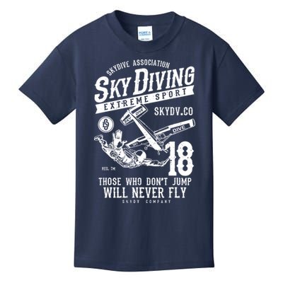 Skydiving Parachuting Skydive Tee Skydiver Kids T-Shirt