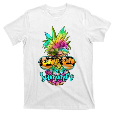 Sunglass Pineapple Summer Vibes T-Shirt