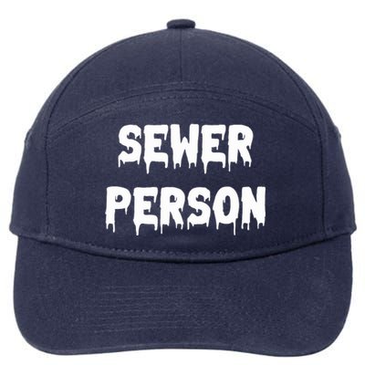 Sewer Person 7-Panel Snapback Hat