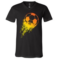 Soccer Player Sports Vintage Soccer Gift V-Neck T-Shirt