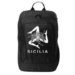 Sicilian Pride Sicilia Sicilian Flag Trinacria City Backpack